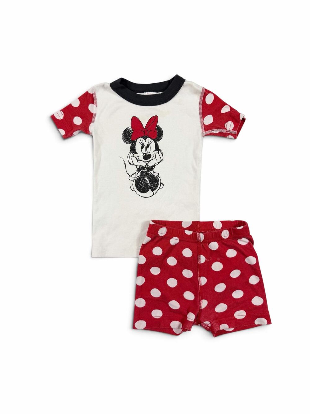 Hanna Andersson Disney Minnie Mouse Organic Cotton Pajama Set Size 3